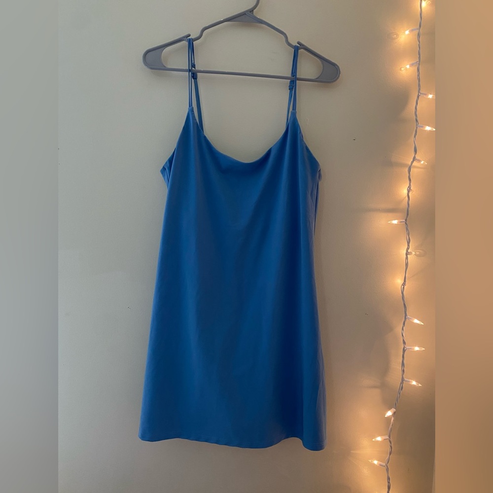 Abercrombie Blue Traveler Mini Dress Size Medium